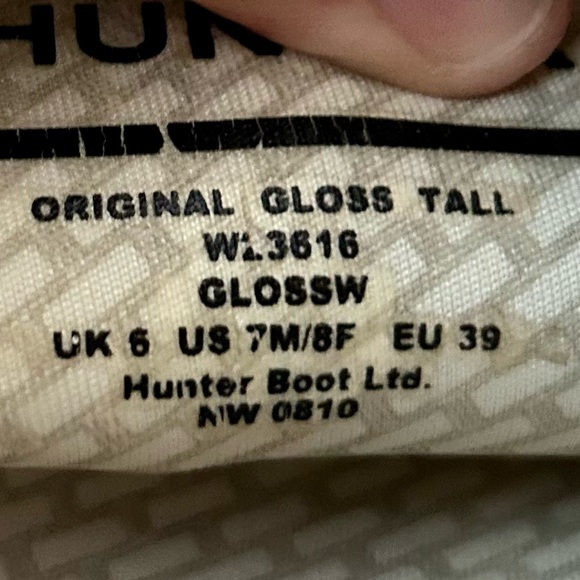 Hunter Tall Black Rain Boots - Picture 9 of 15